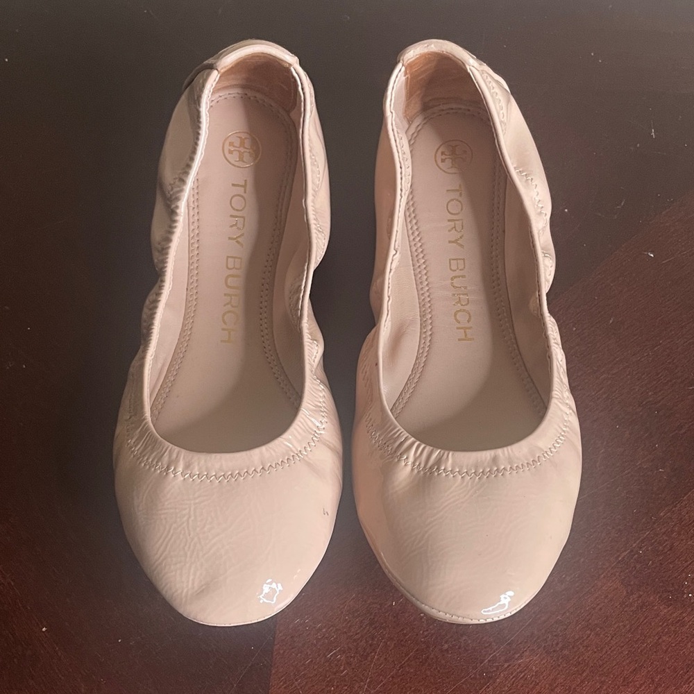 Tory Burch Women's Tan Ballet Flats
